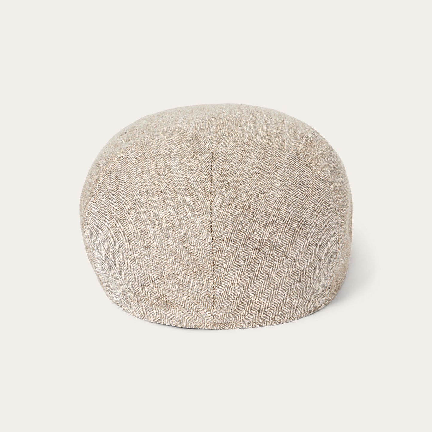 Herringbone Linen Ivy Cap Beige Herringbone