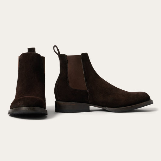 Suede Beat Chelsea Boot Dark Brown
