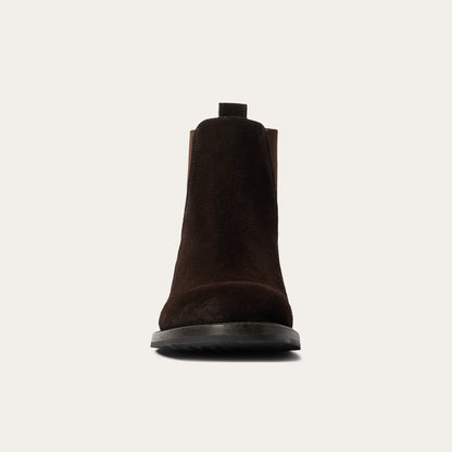 Suede Beat Chelsea Boot Dark Brown