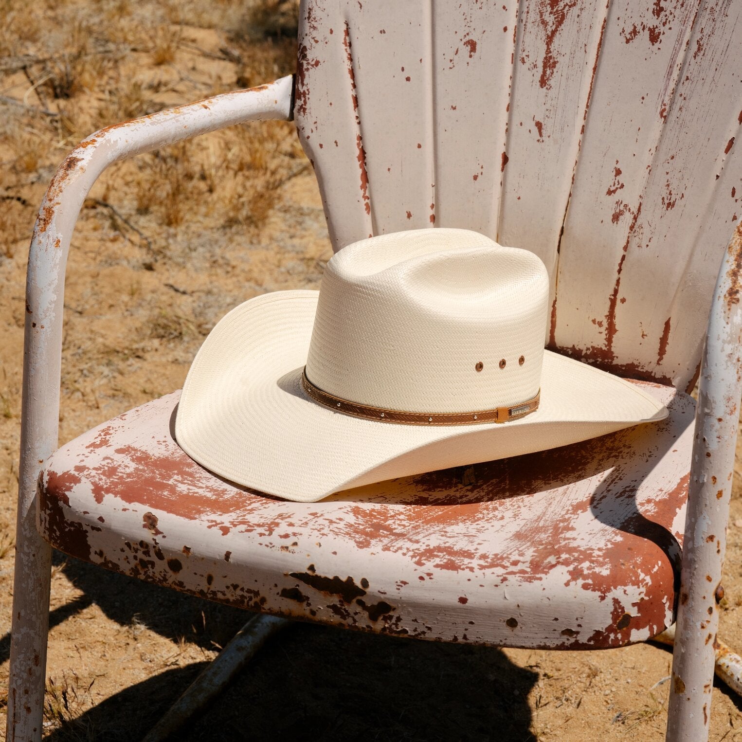 Stanhope 10X Straw Cowboy Hat Natural