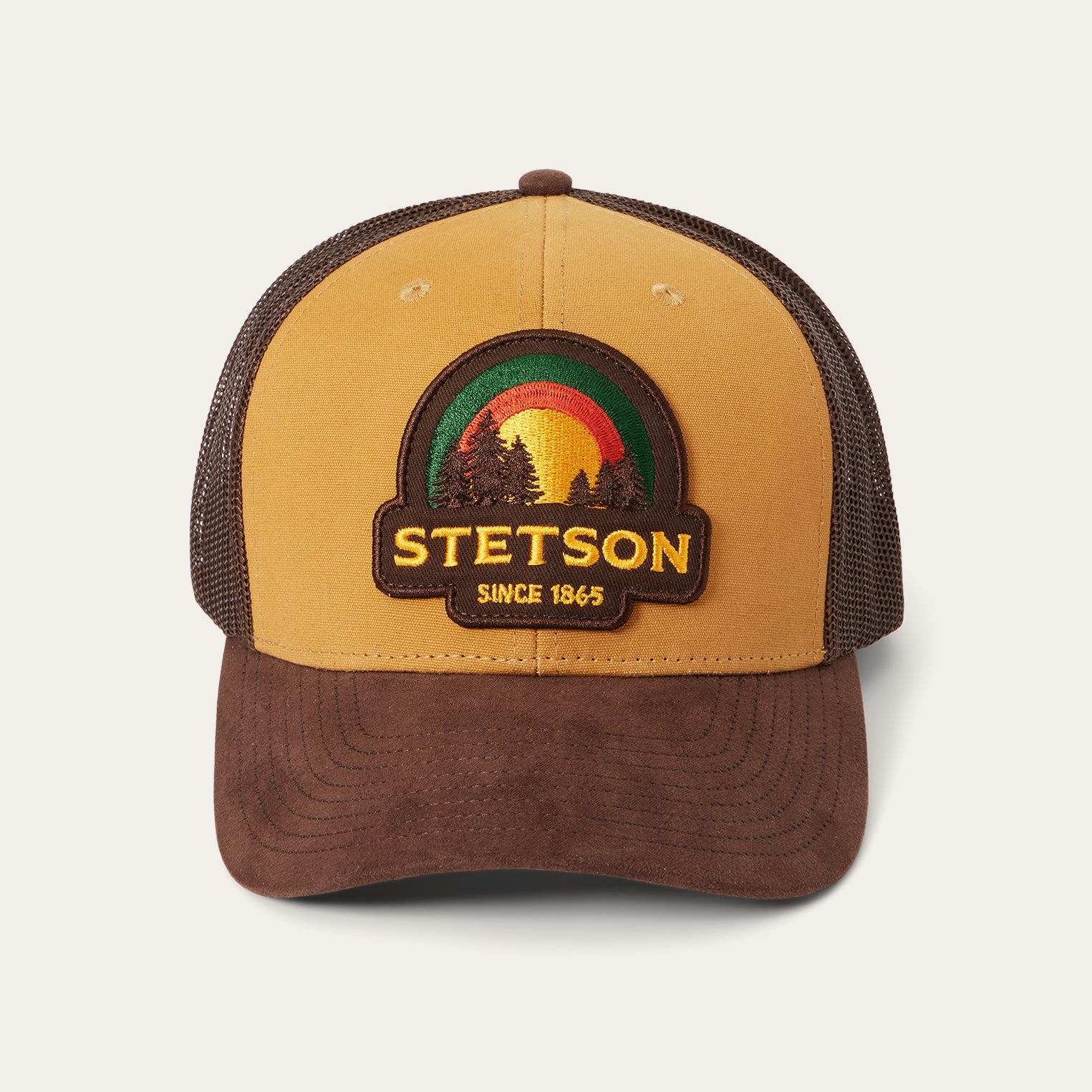 Tan Sunset Trucker Cap Tan