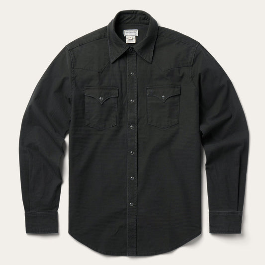 Charcoal Corded Denim Shirt Grey