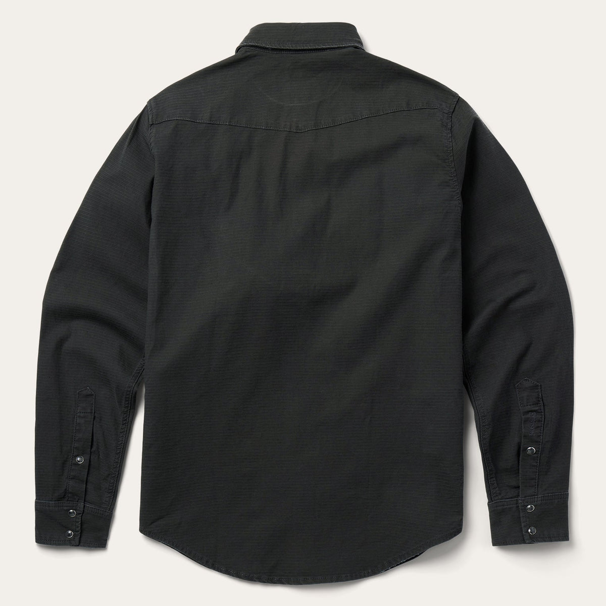 Charcoal Corded Denim Shirt Grey