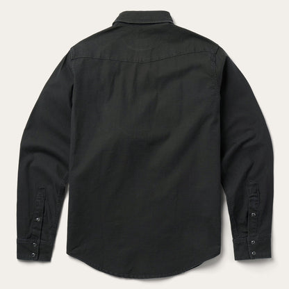 Charcoal Corded Denim Shirt Grey