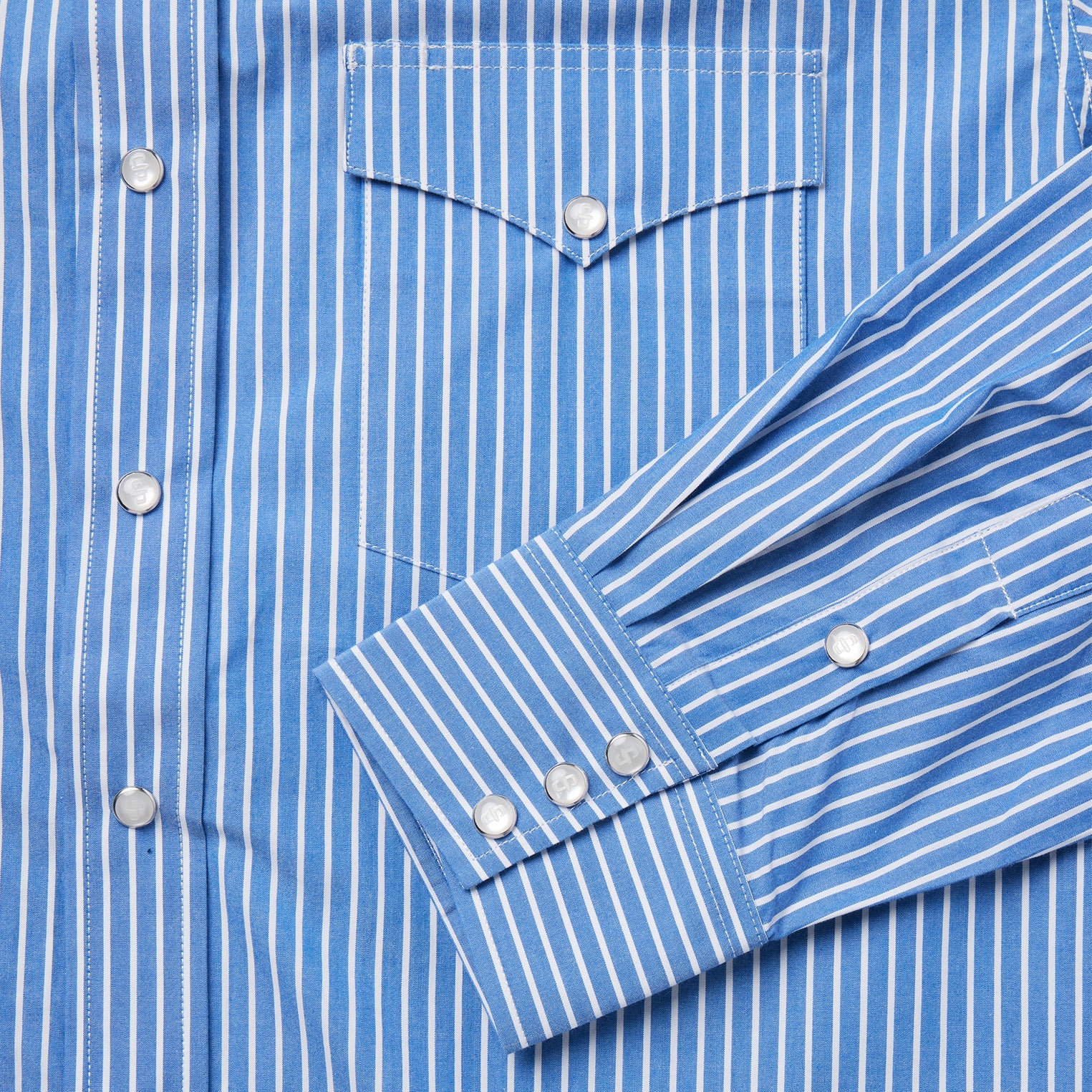 Blue Western Stripe Shirt Blue