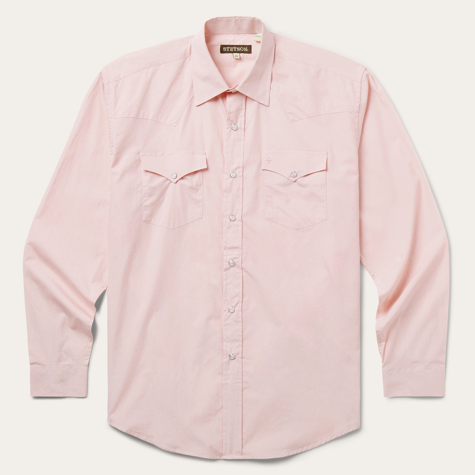 Pink End-On-End Western Shirt Pink