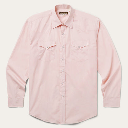 Pink End-On-End Western Shirt Pink
