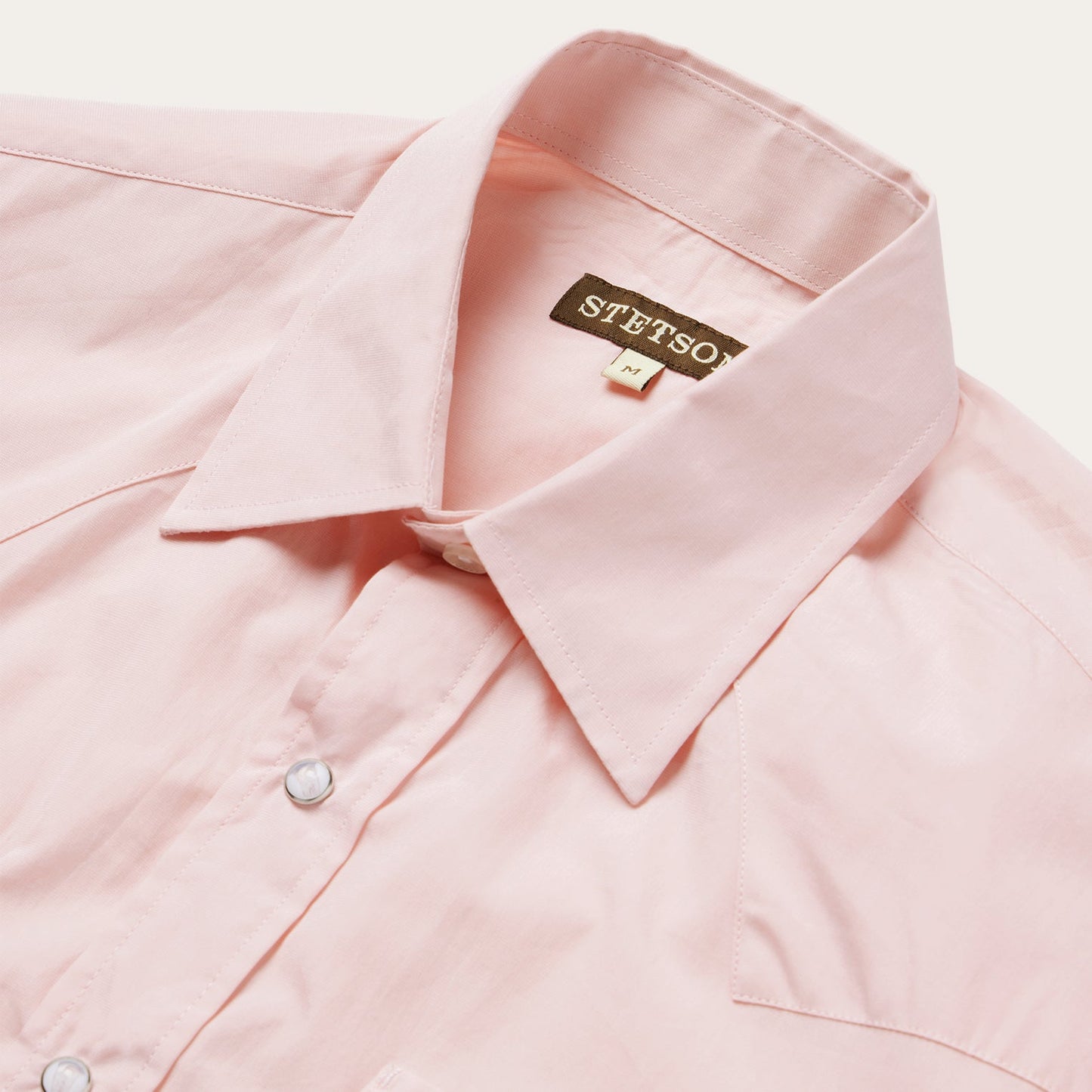 Pink End-On-End Western Shirt Pink