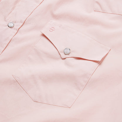 Pink End-On-End Western Shirt Pink
