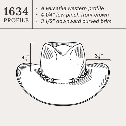 Drifter 4X Cowboy Hat Stone