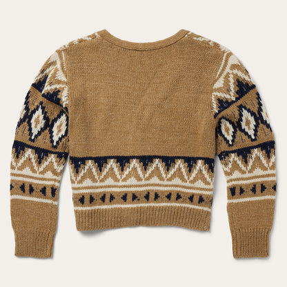 Gold Aztec Cardigan Yellow