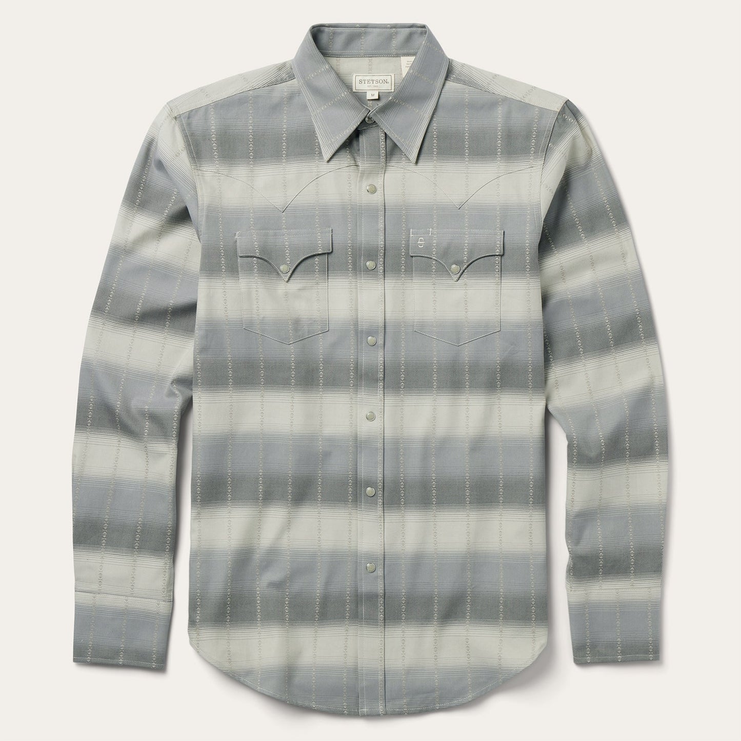 Serape Dobby Twill Western Shirt Brown
