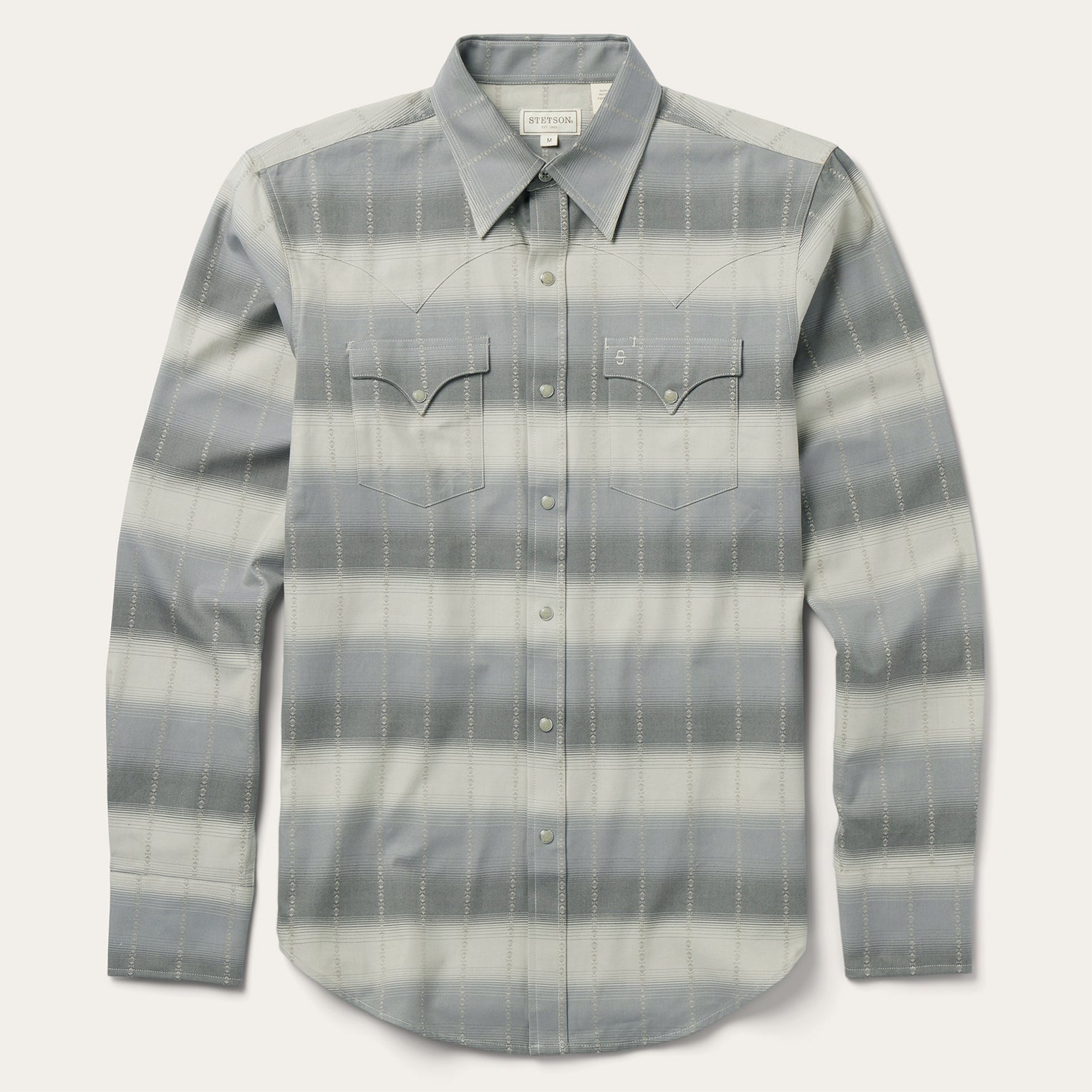 Serape Dobby Twill Western Shirt Brown