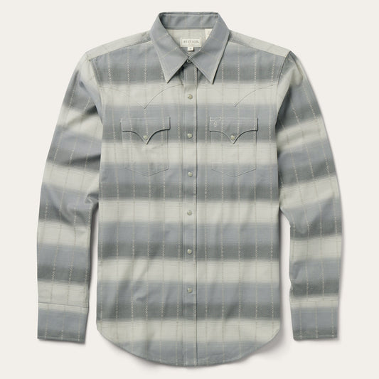 Serape Dobby Twill Western Shirt Brown