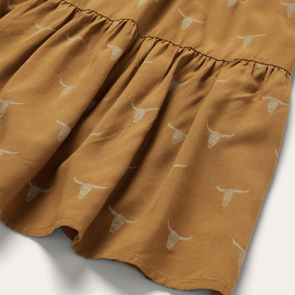 Mojave Longhorn Print Dress Brown