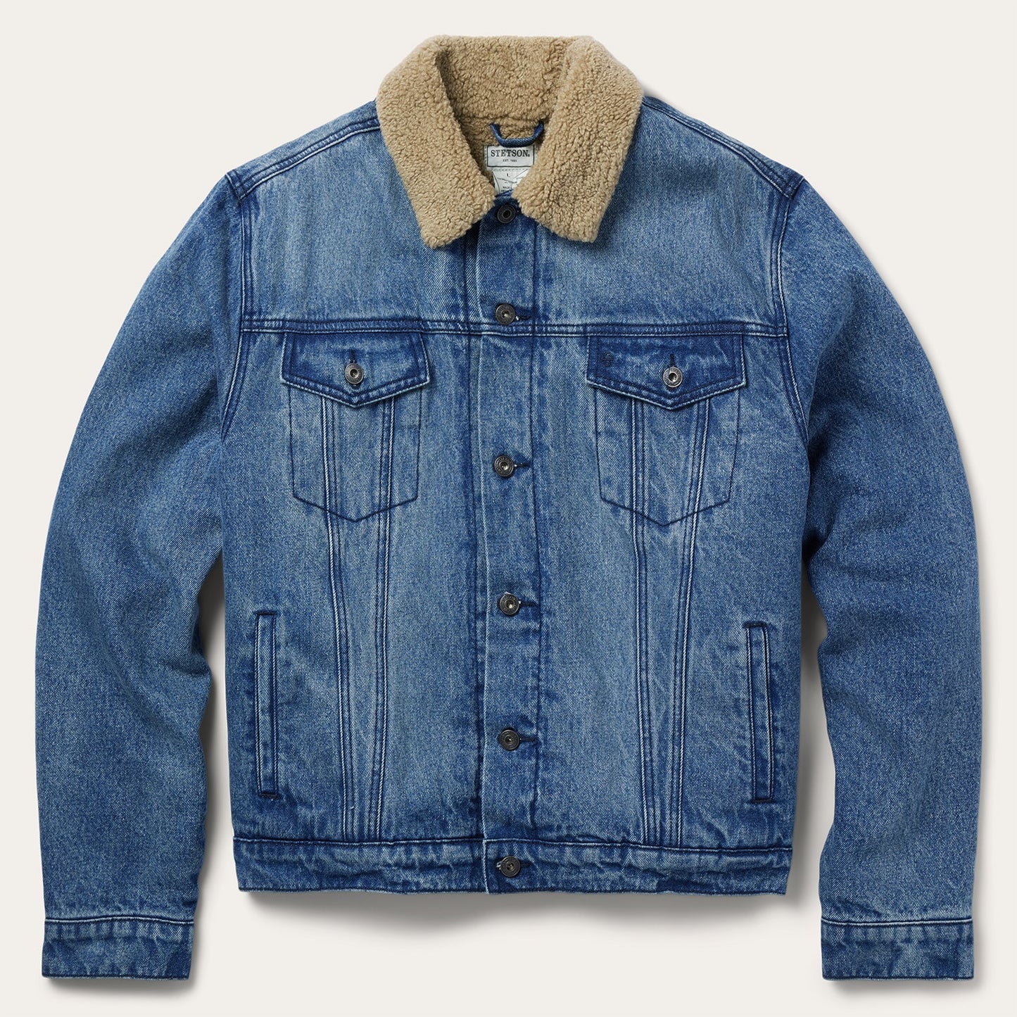 Denim Sherpa Jacket Blue