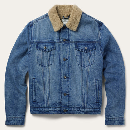 Denim Sherpa Jacket Blue