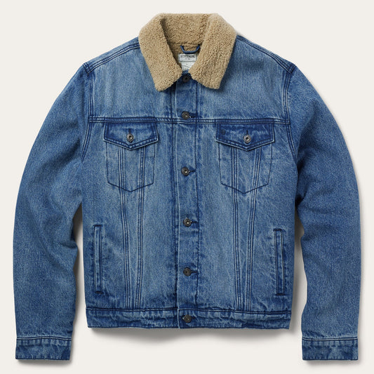 Denim Sherpa Jacket Blue