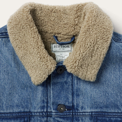 Denim Sherpa Jacket Blue