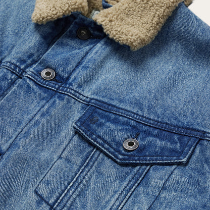 Denim Sherpa Jacket Blue
