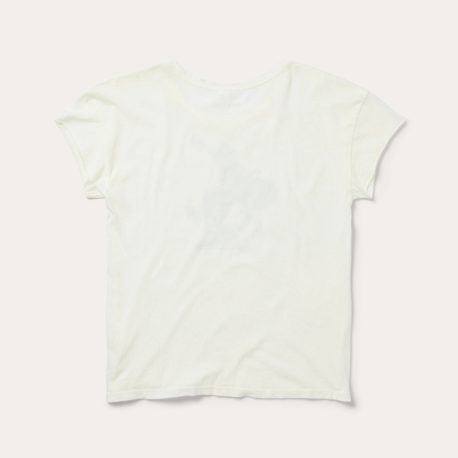 Bucking Cowgirl Graphic Tee White