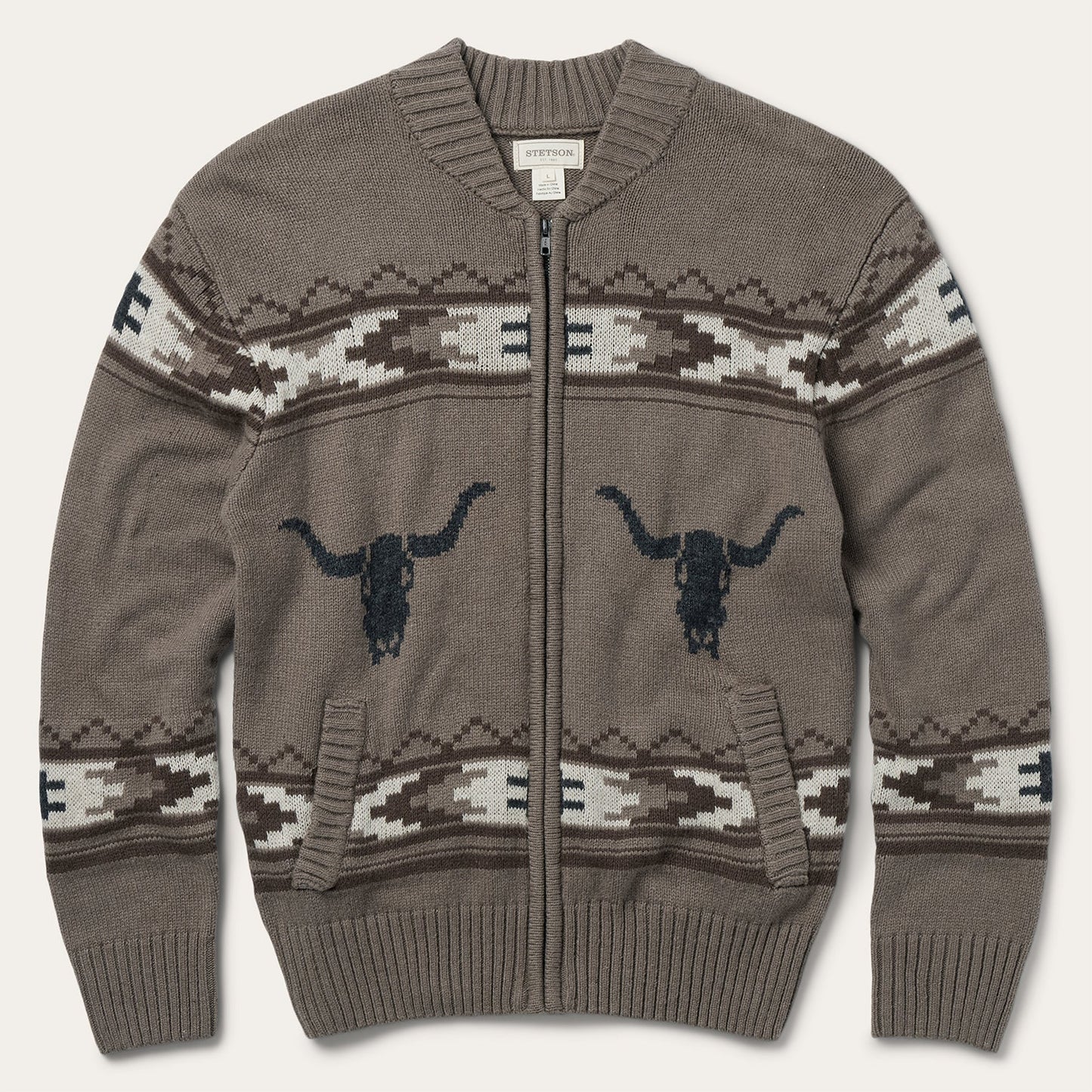 Longhorn Cardigan Brown
