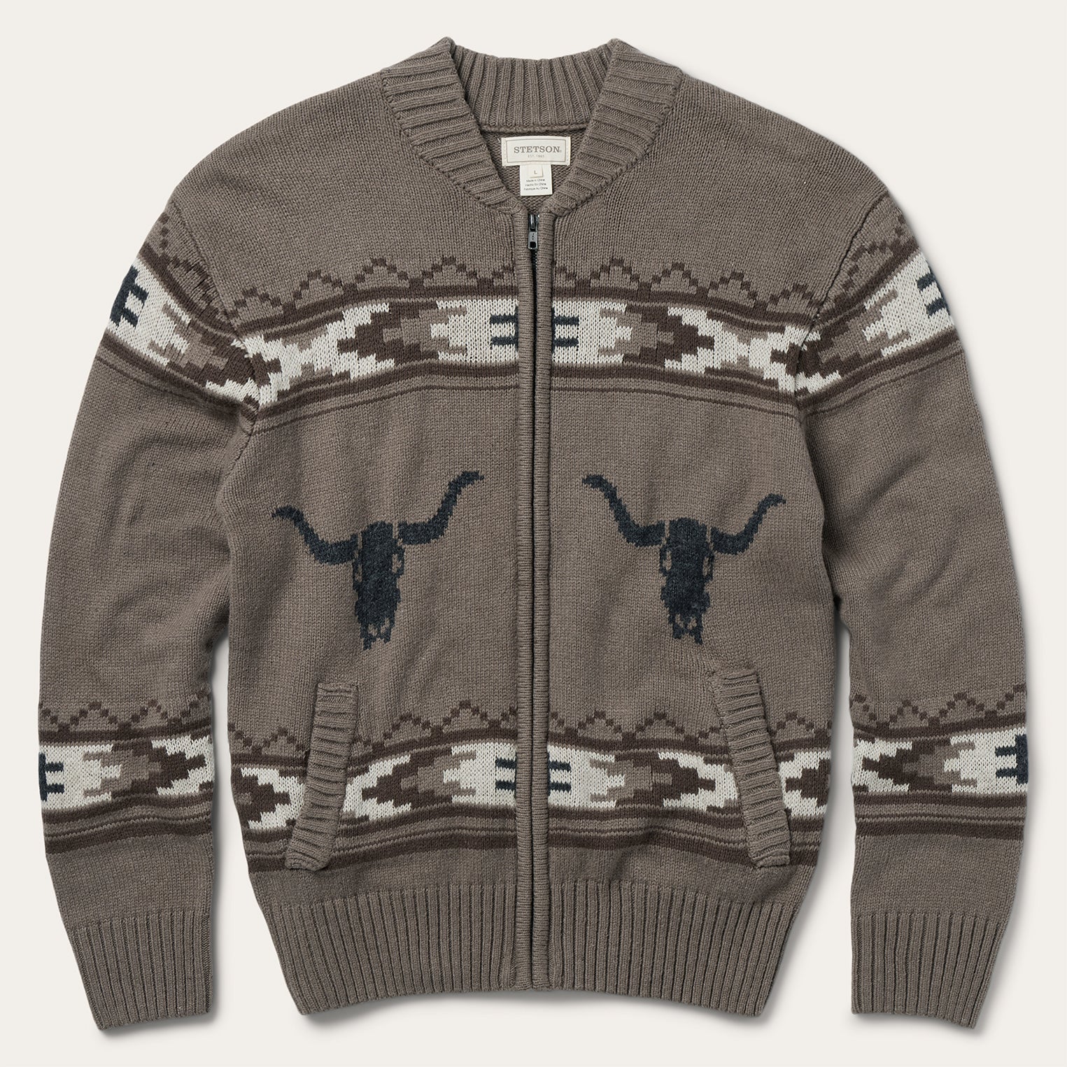 Longhorn Cardigan Brown