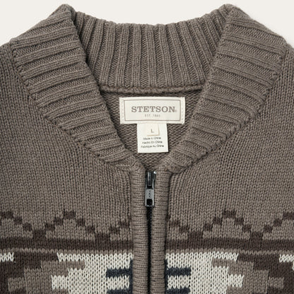 Longhorn Cardigan Brown