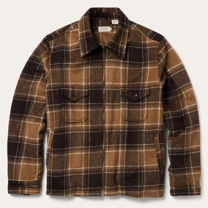 Brown Plaid Western Coat Brown