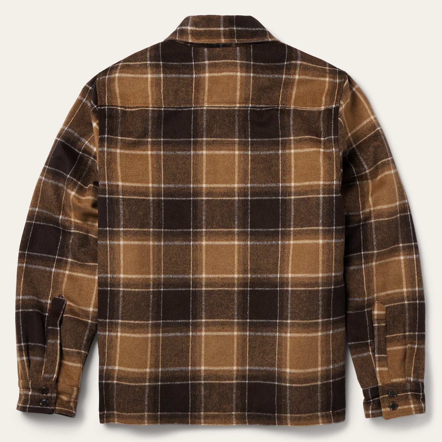 Brown Plaid Western Coat Brown