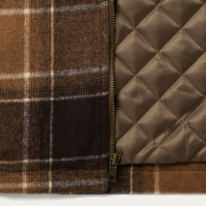 Brown Plaid Western Coat Brown