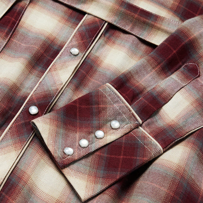 Black Cherry Plaid Shirt Dress Red