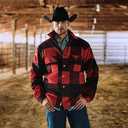 Buffalo Plaid Western Coat Red