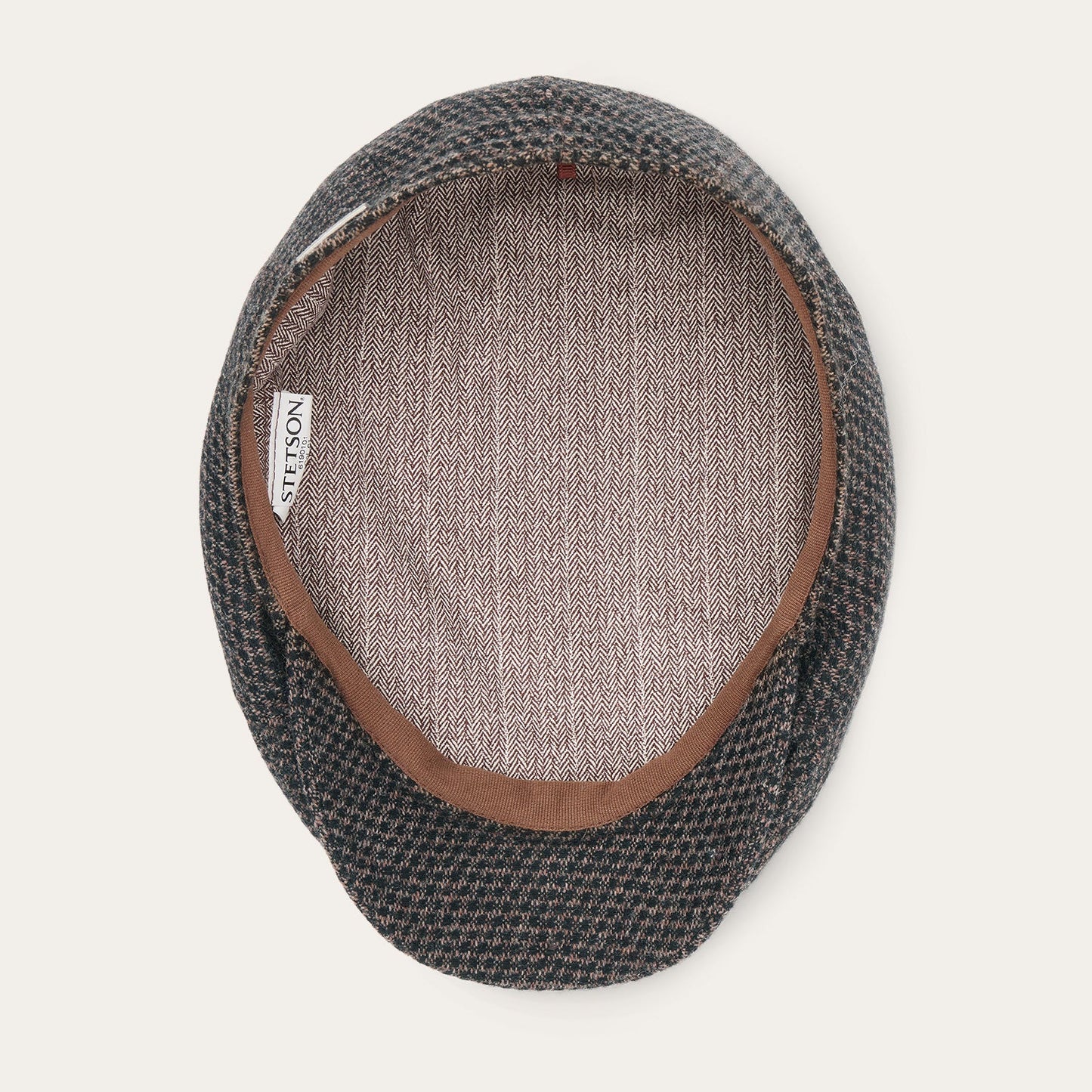Wool Ivy Cap Brown/Beige Mix