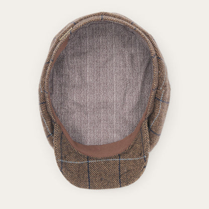 Wool Herringbone Hatteras Cap Camel Herringbone