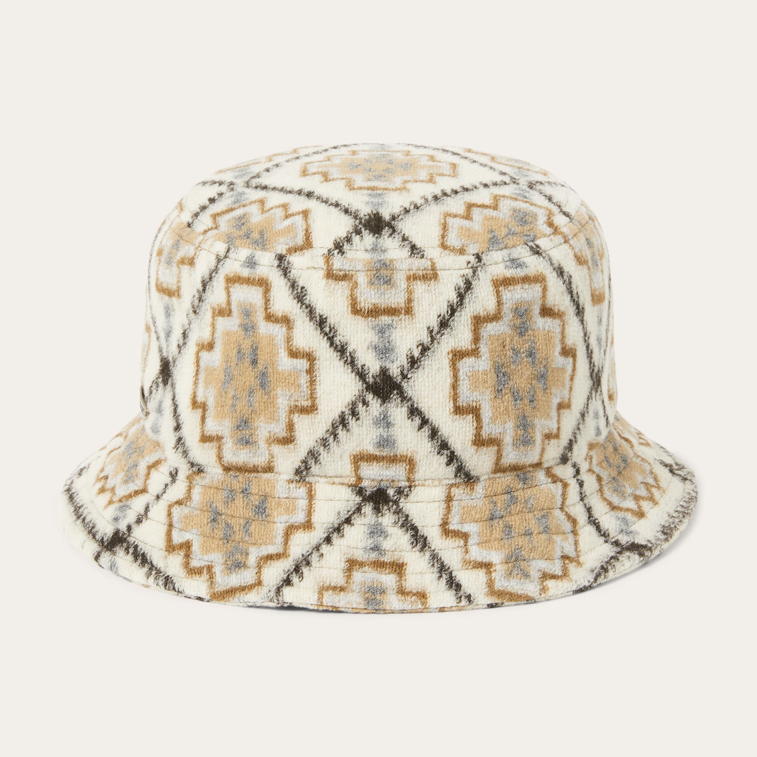 Navajo Jersey Bucket Hat Off White / Beige