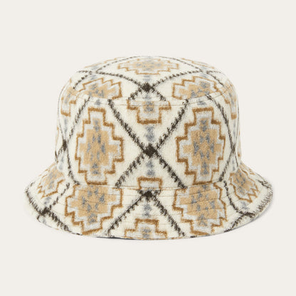 Navajo Jersey Bucket Hat Off White / Beige