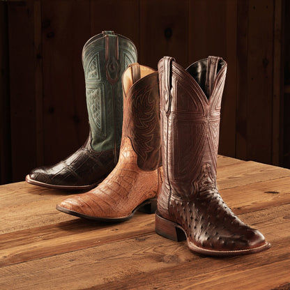 Aces Alligator Boots Tan