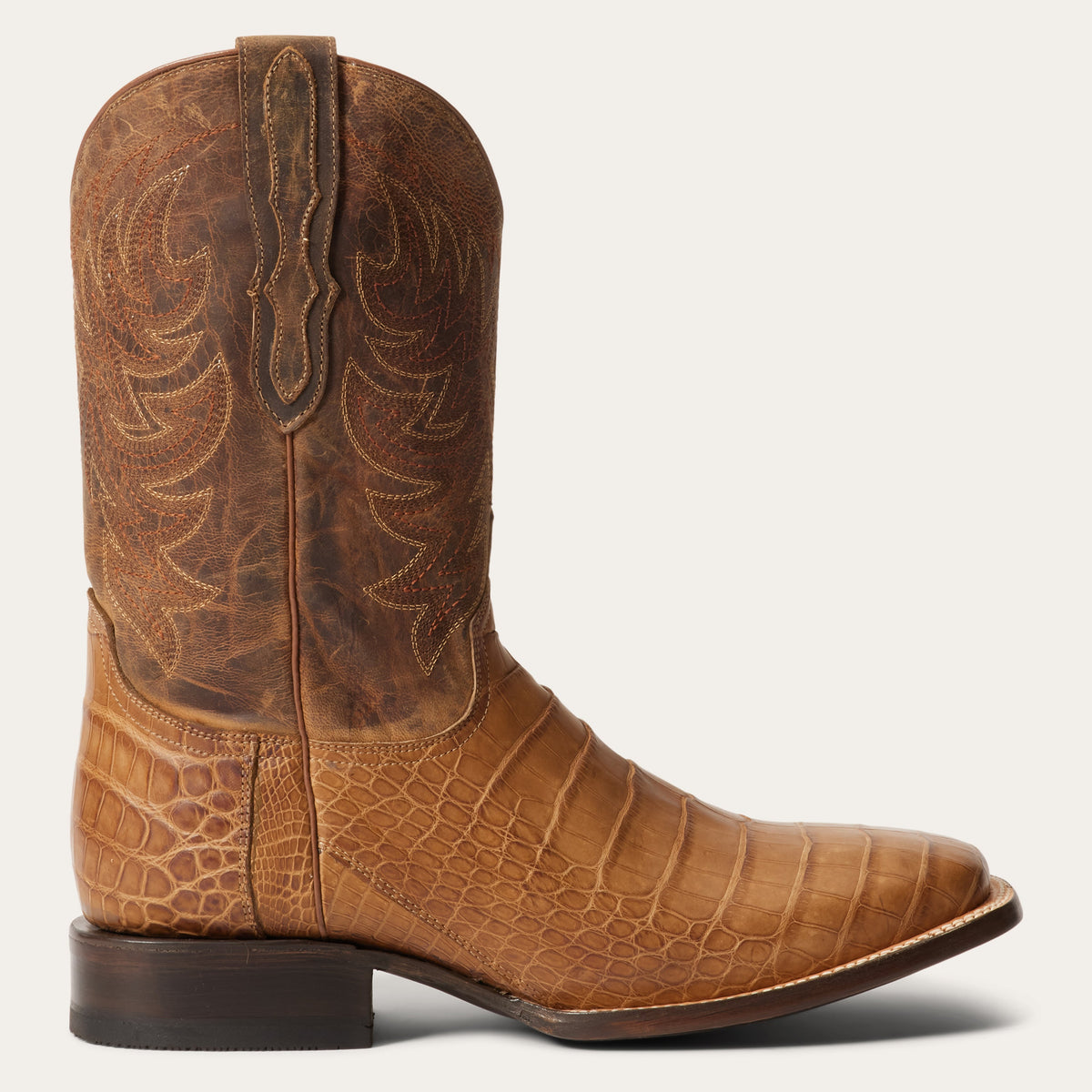 Aces Alligator Boots Tan