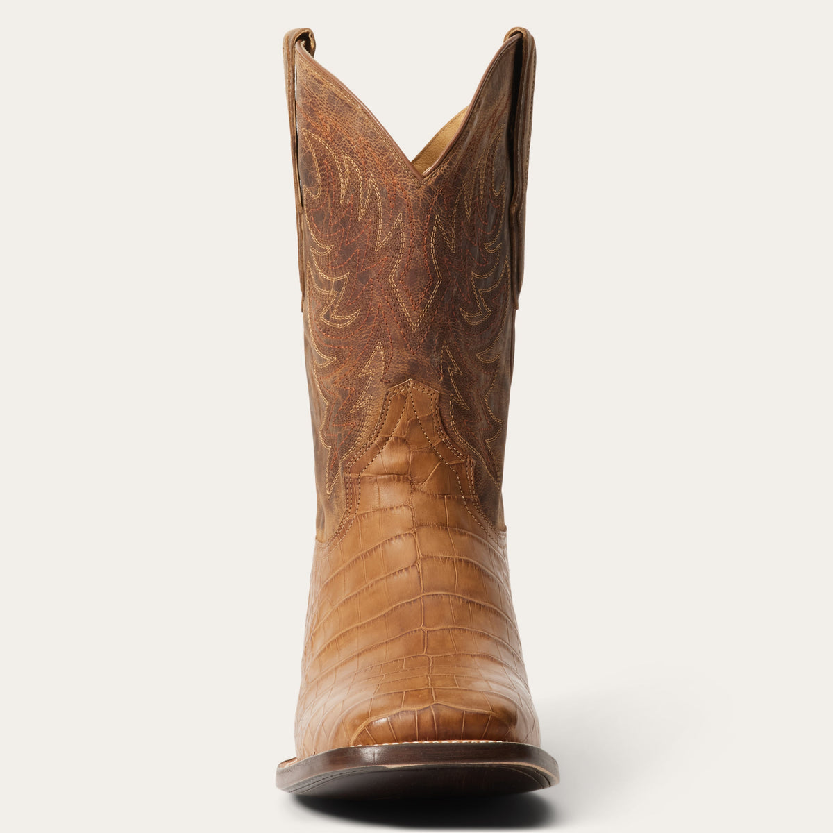 Aces Alligator Boots Tan