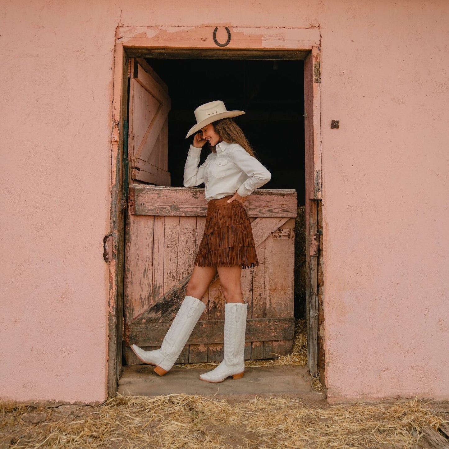 Sarah Boots White