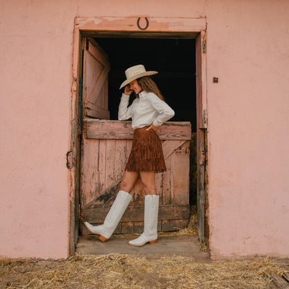 Sarah Boots White
