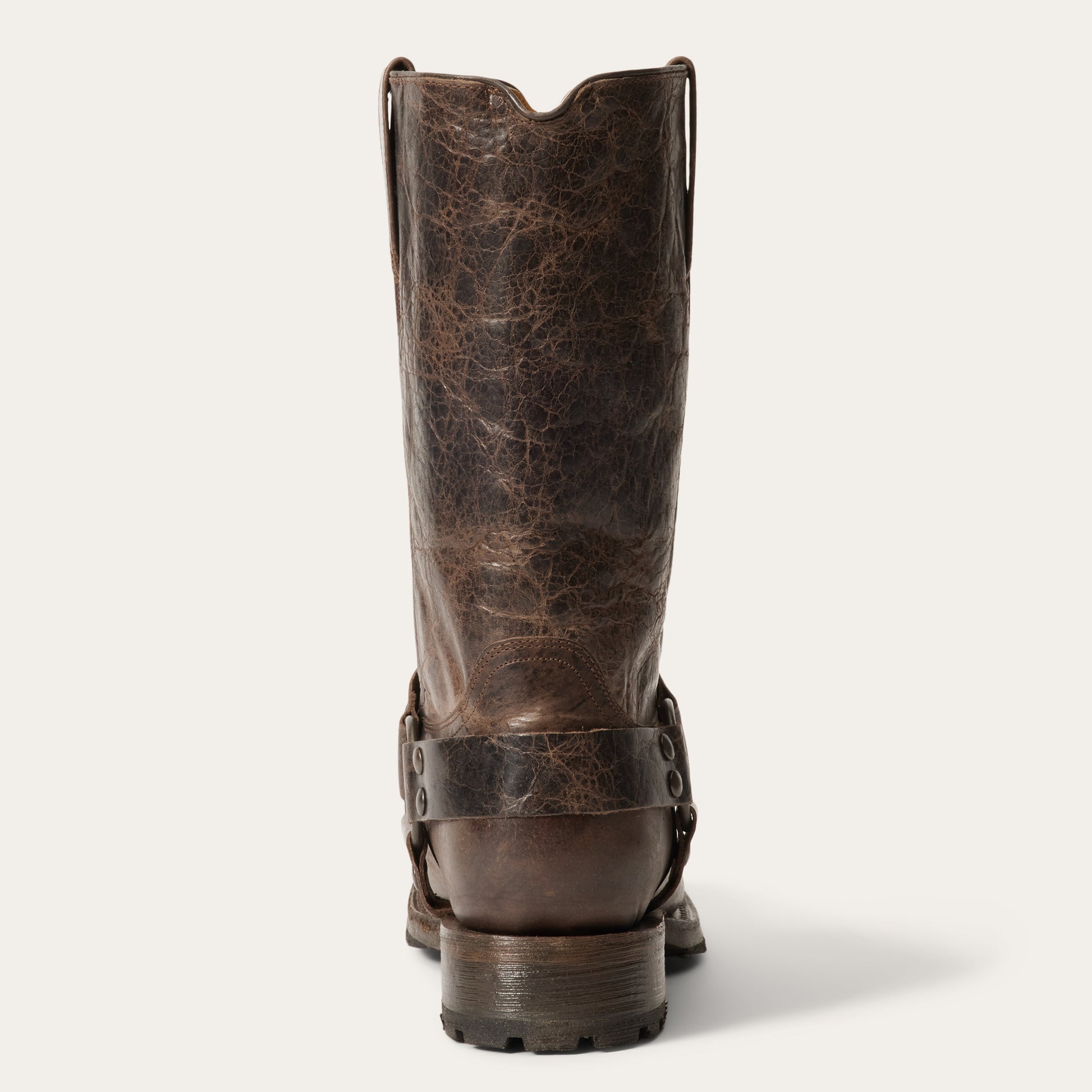 Heritage Harness Boots Waxed Dark Brown