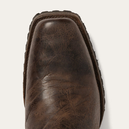Heritage Harness Boots Waxed Dark Brown