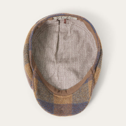 Wool Check Hatteras Cognac/Sand/Blue