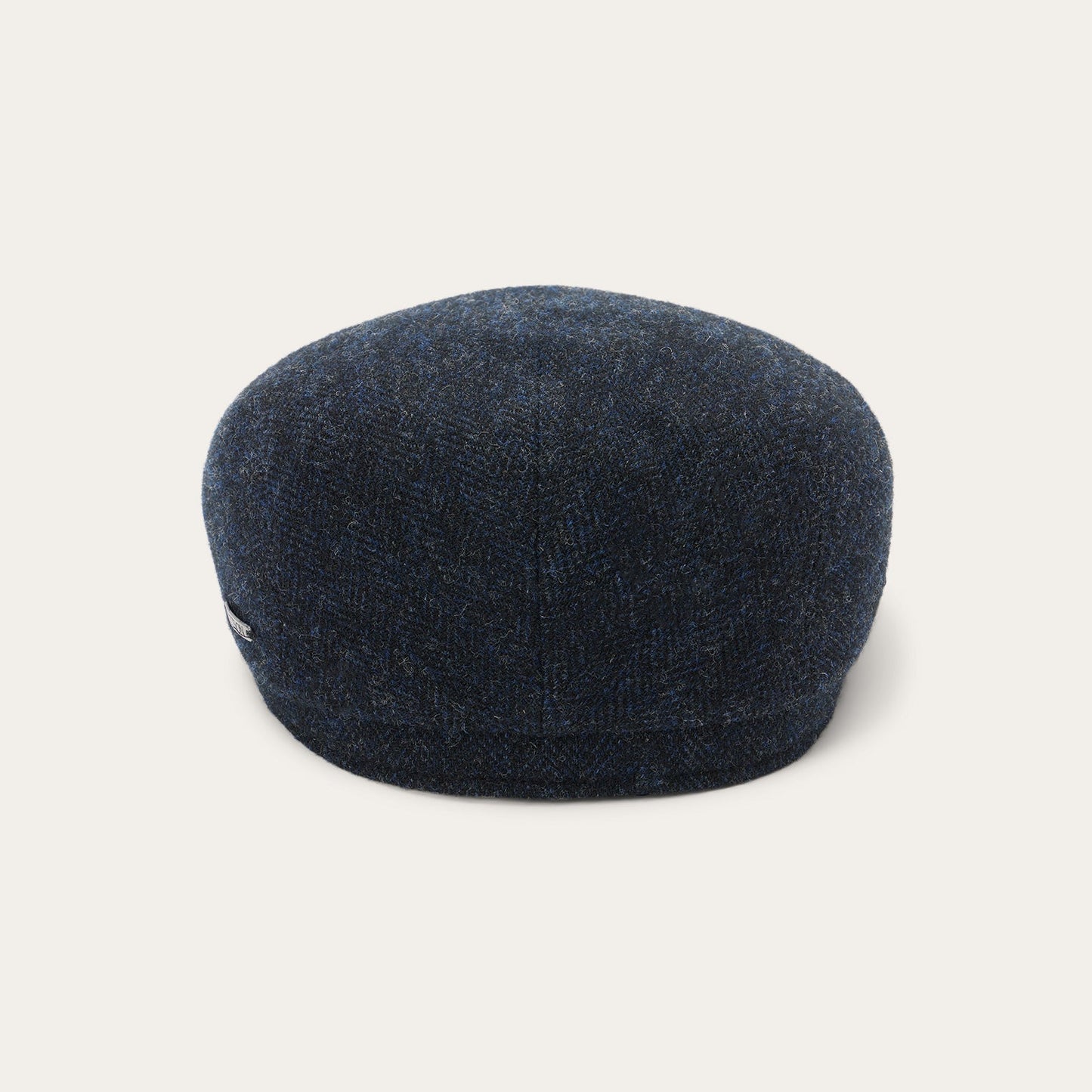 Wool Herringbone Driver Cap Dark Navy Herringbone