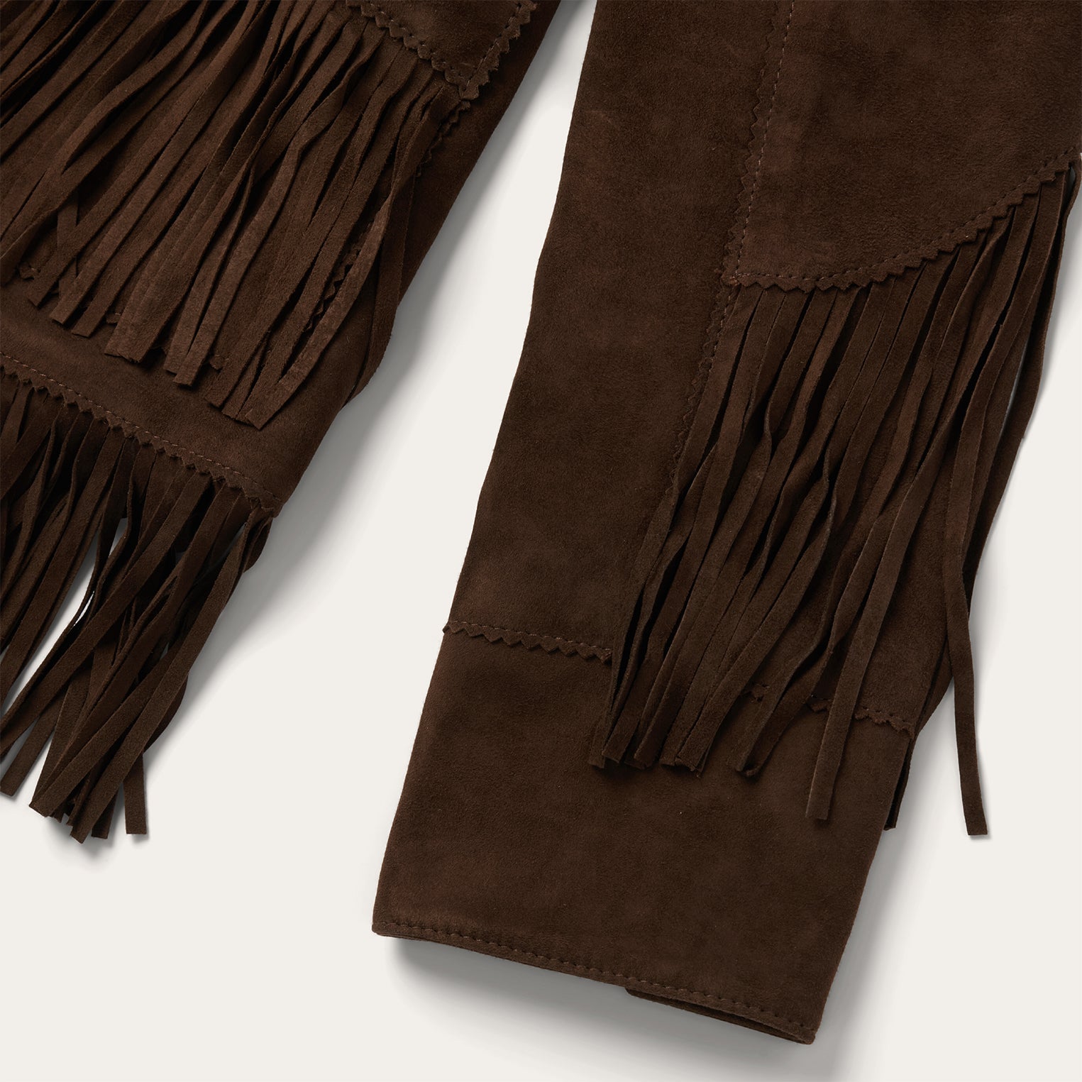 Fringe Suede Jacket Chocolate