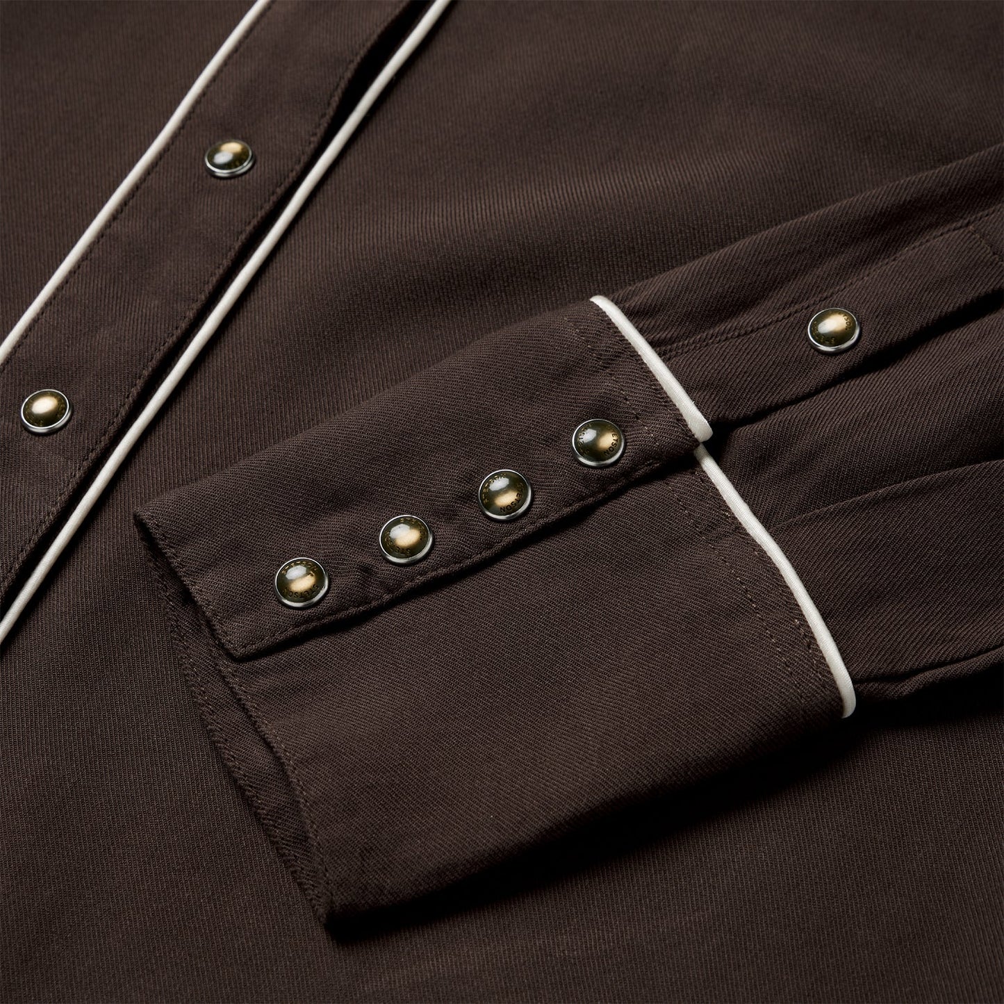 Embroidered Western Shirt Brown