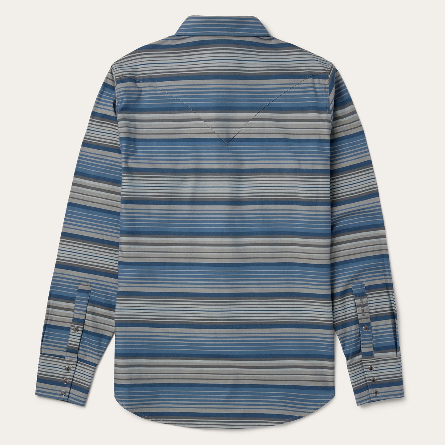 Serape Stripe Western Shirt Blue