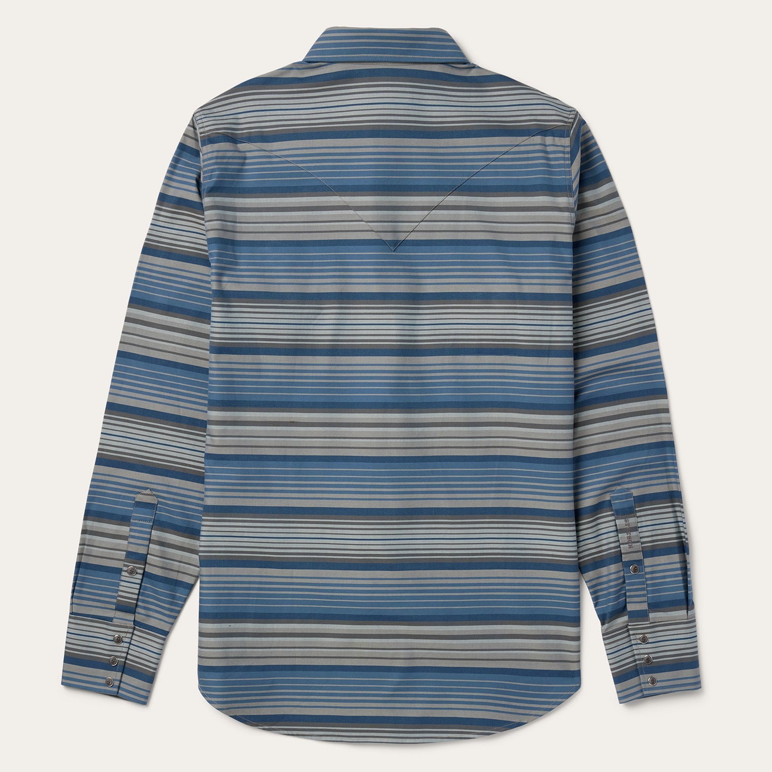 Serape Stripe Western Shirt Blue